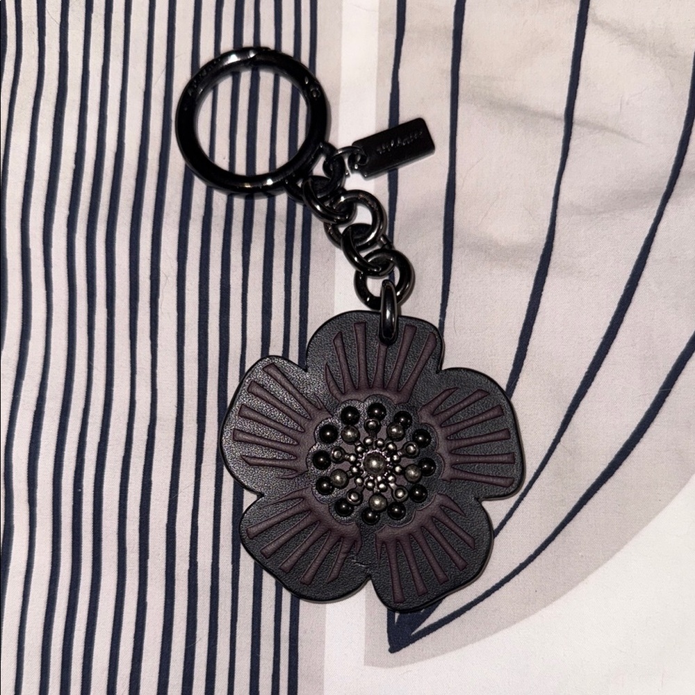 Coach Floral Keychain